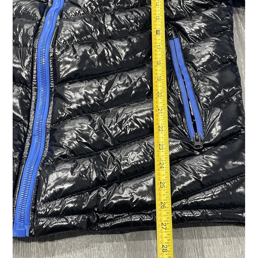 Robert Phillips EST. 1988 Authentic Manufactured Black/Blue Puffer Jacket Mens L - Picture 6 of 9